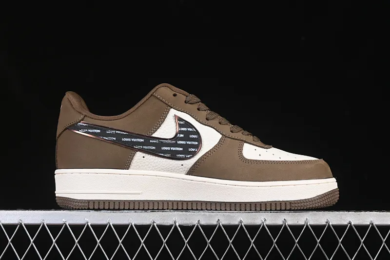 All categories Nk Air Force 1 Air Force series Nk Air Force 1 Low Air Force low top Nike Air Force 1'07 Low LV co-branded Army green silver black Air Force 1 low top casual sneakers DK0188-086